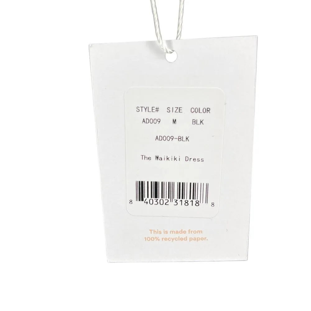 Andie Swim The Waikiki Dress Swim Cover Up Black Size Medium NEW with tags! - Image 6