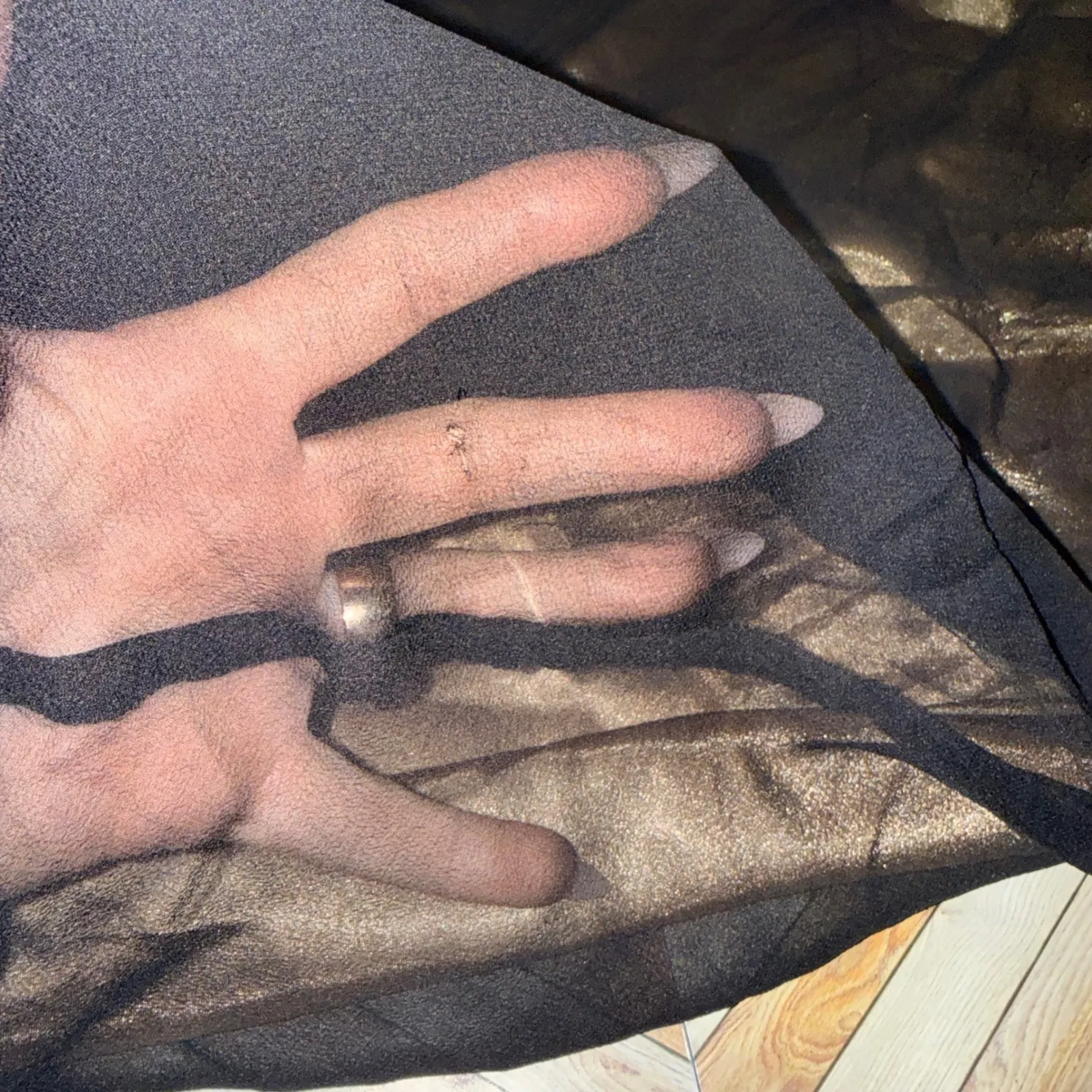 Vtg JONES NEW YORK Black Halter Neck Sheath Dress Silk 10 Dark Fairy Whimsigoth - Image 14