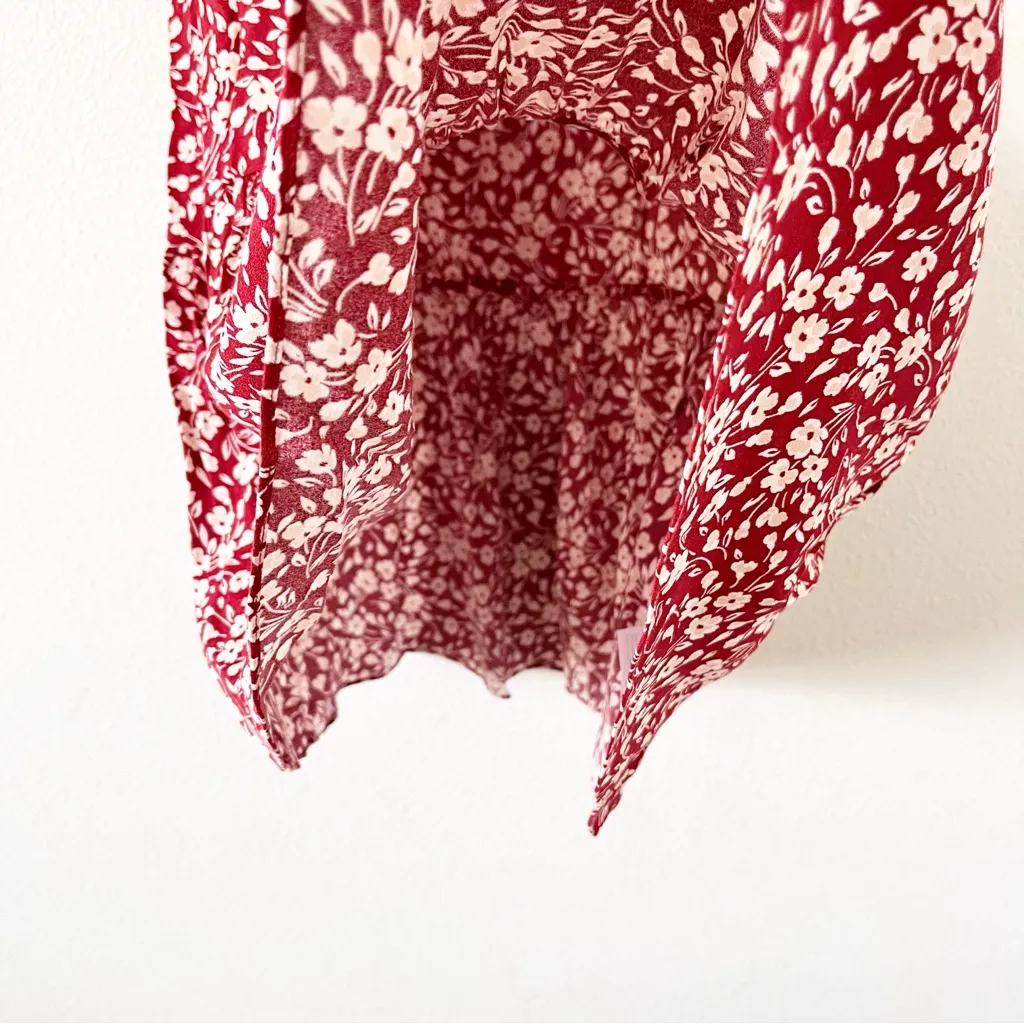 Reformation Olencia Mini Dress in Red Floral - Image 6