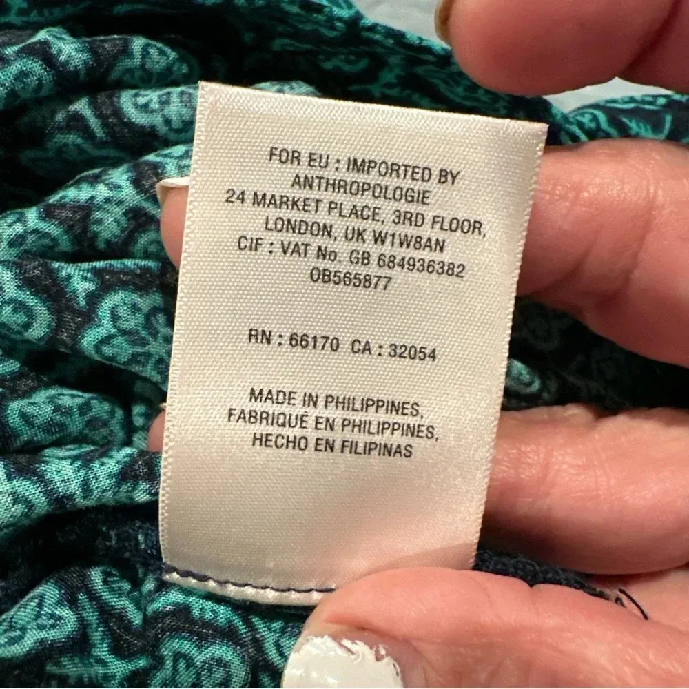 MAEVE BYANTHOLOGY XS
WOMENS JUMPSUIT 100%RAYON
GREEN WITH FLOWERS DESIGN - Image 11