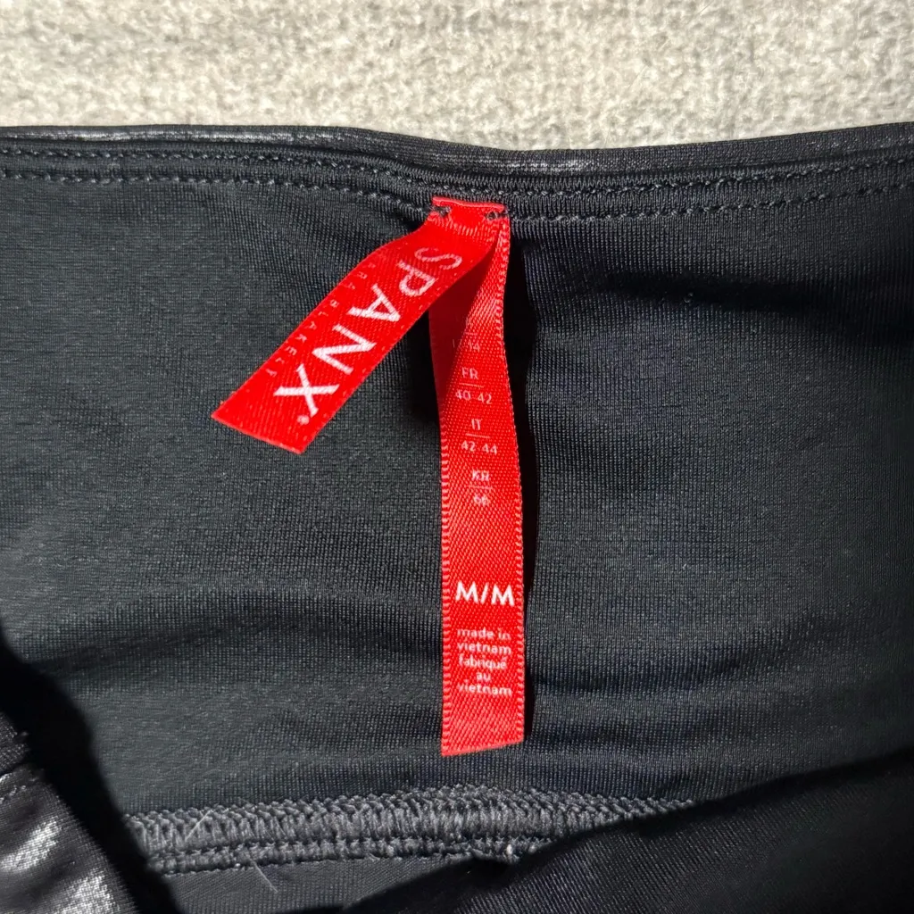 Spanx Faux Leather Biker Shorts - Image 2