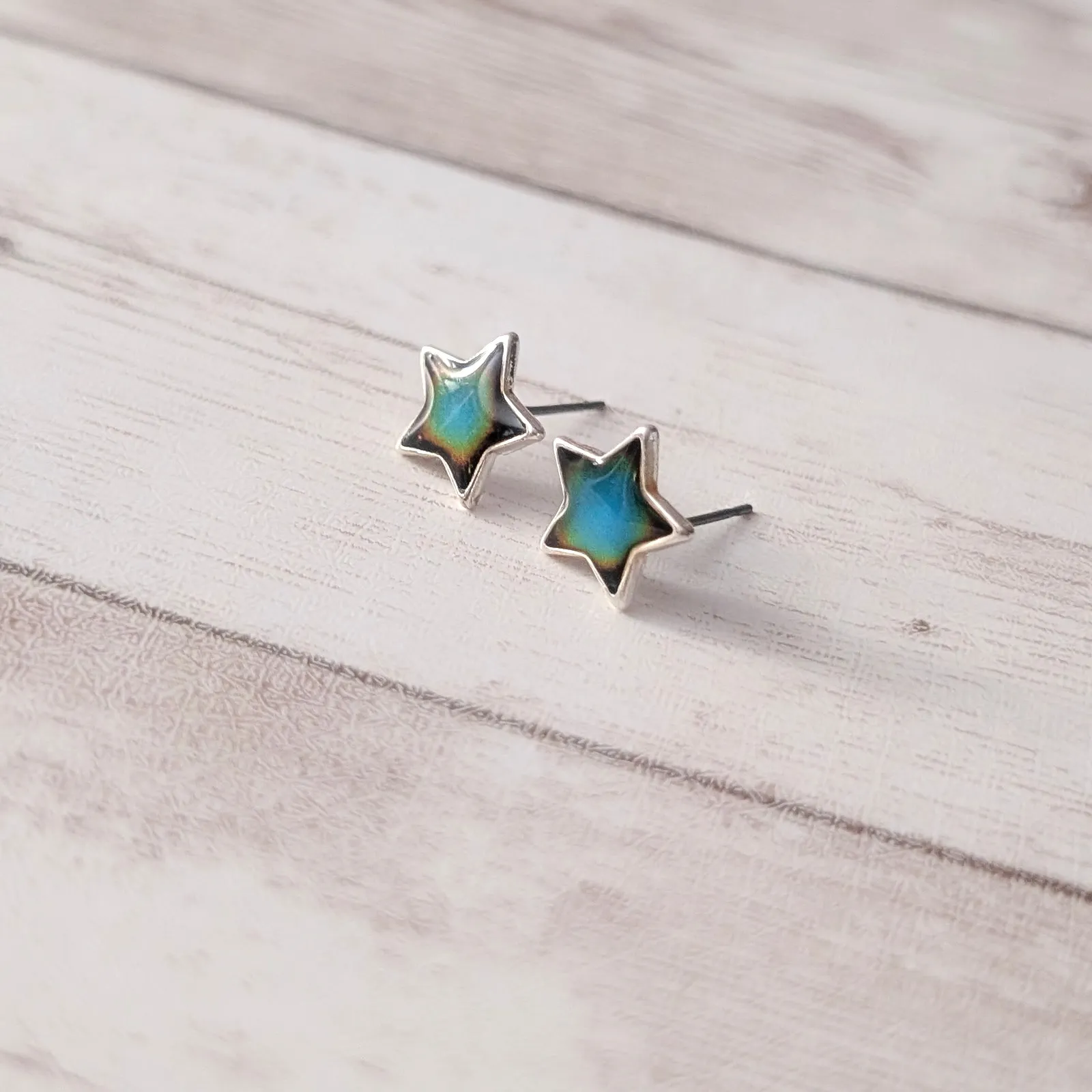 Vintage Retro Stud Earrings Star Shape - Image 4