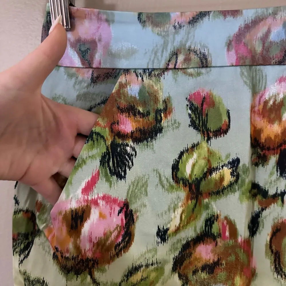 Derek Lam Ombre Floral Print Pencil Skirt Size 4 NEW WITH TAGS - Image 2