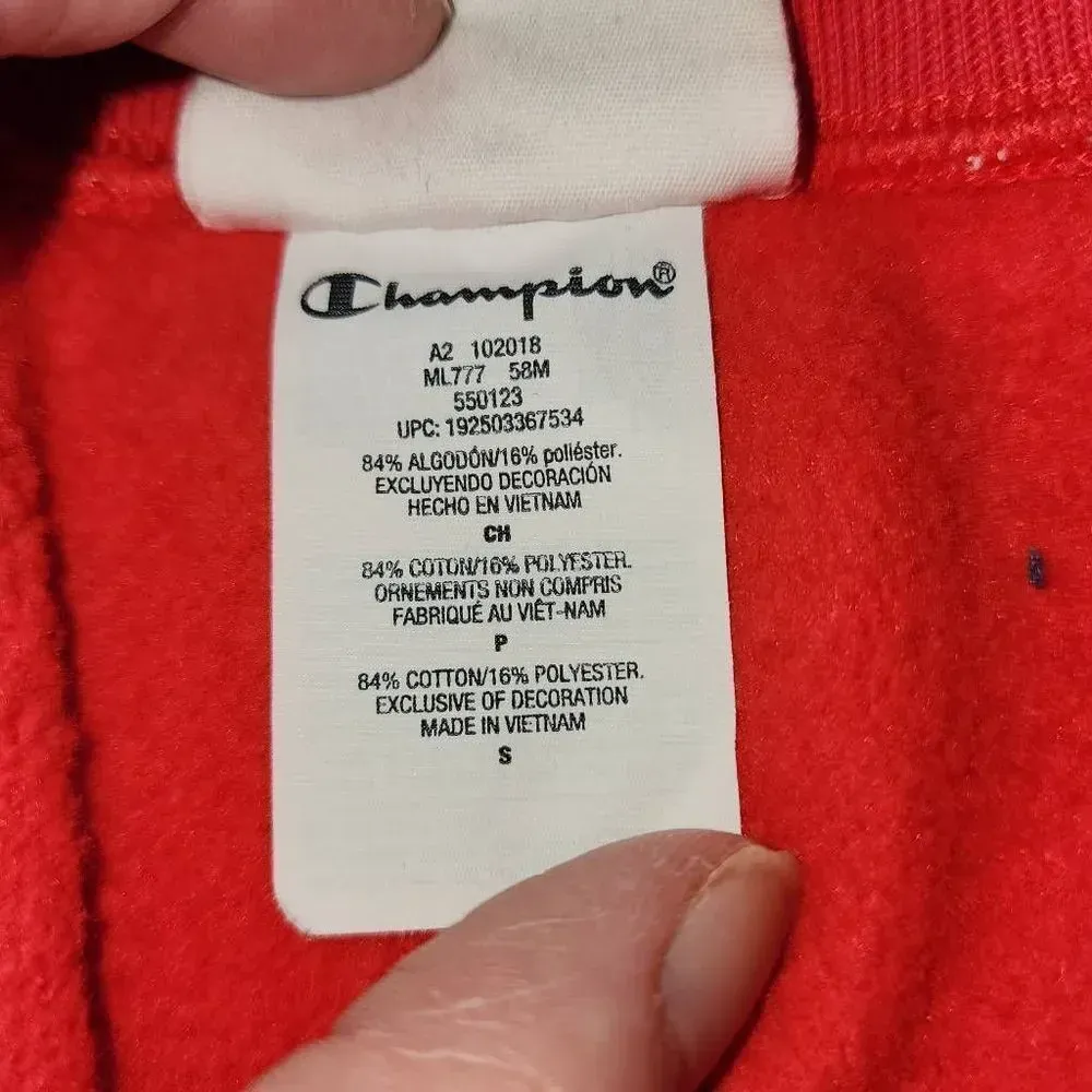 Vintage Champion Womens Reverse Weave Powderpuff Girls Joggers Pants‎ Small - Image 6