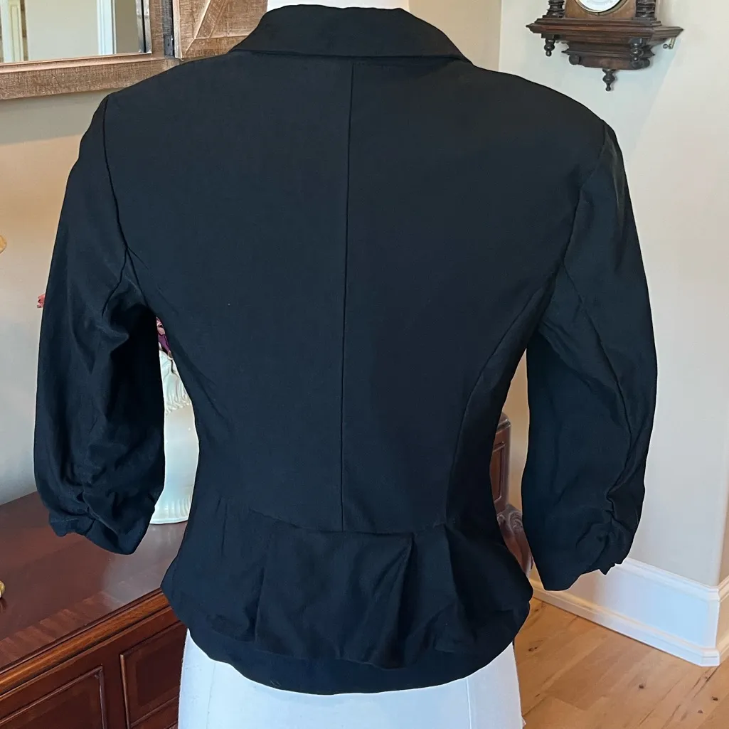 Black Suit Jacket Blazer fits XS - Image 4