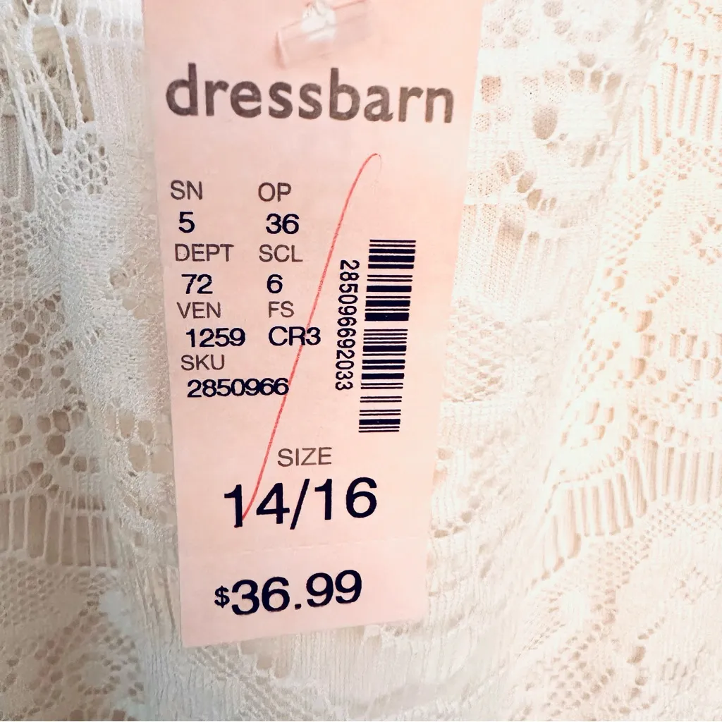 Dressbarn Sleeveless Crochet Scoop Neck Tunic Top - Image 14