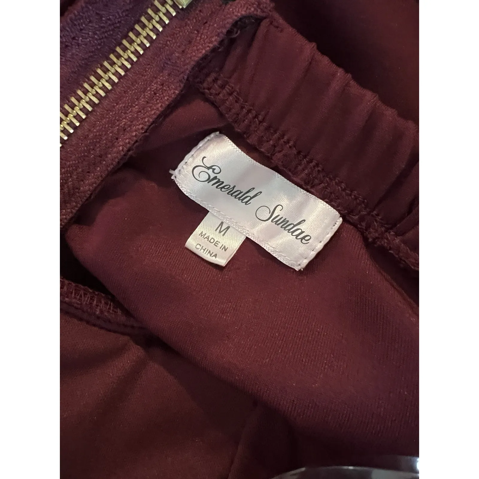 Emerald Sunday‎ Sleeveless Evening Brides Maid Sleeveless Long Dress MEDIUM Slit Red - Image 4