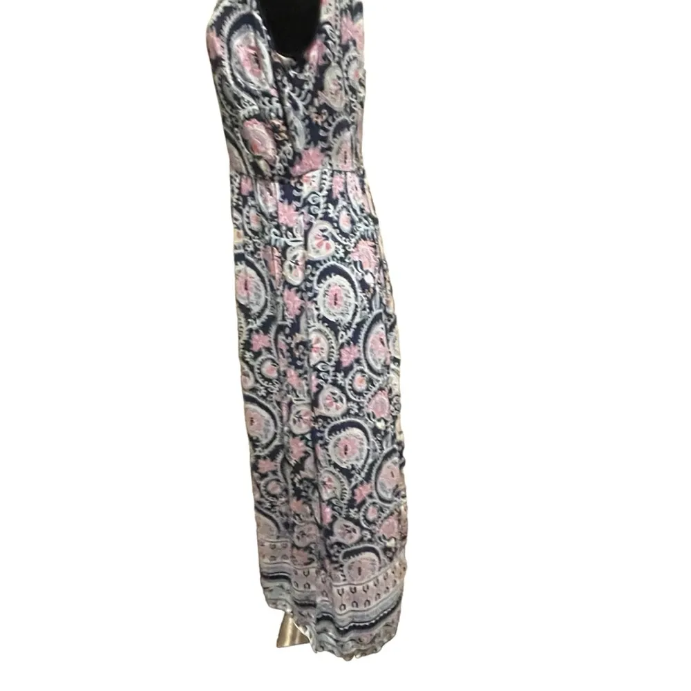 Talbots women’s Paisley floral sleeveless maxi dress size 4 - Image 3