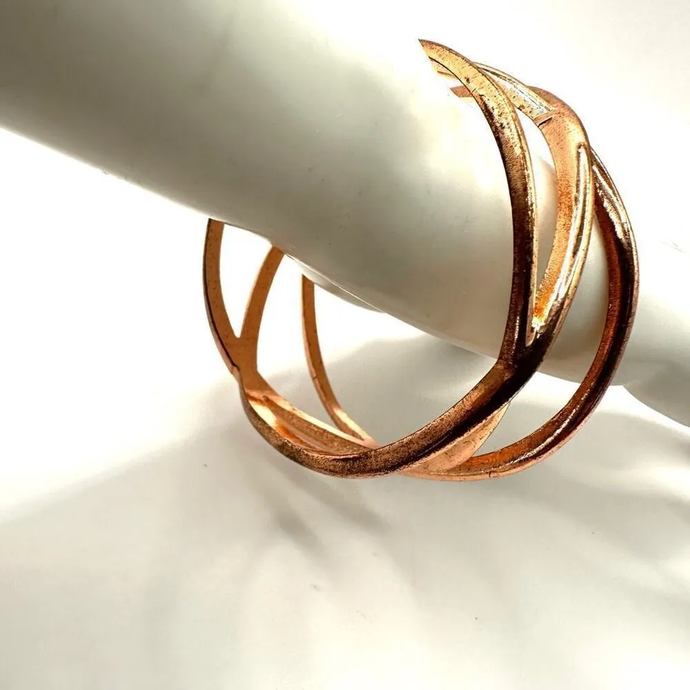 Rose gold tone bangle bracelet - Image 5