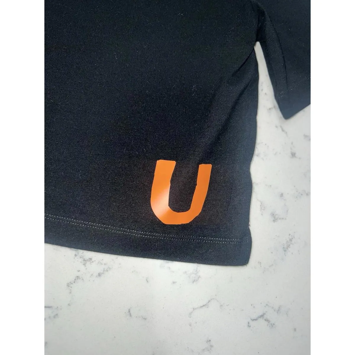 New Women’s University of Miami Black Crop T - Image 3