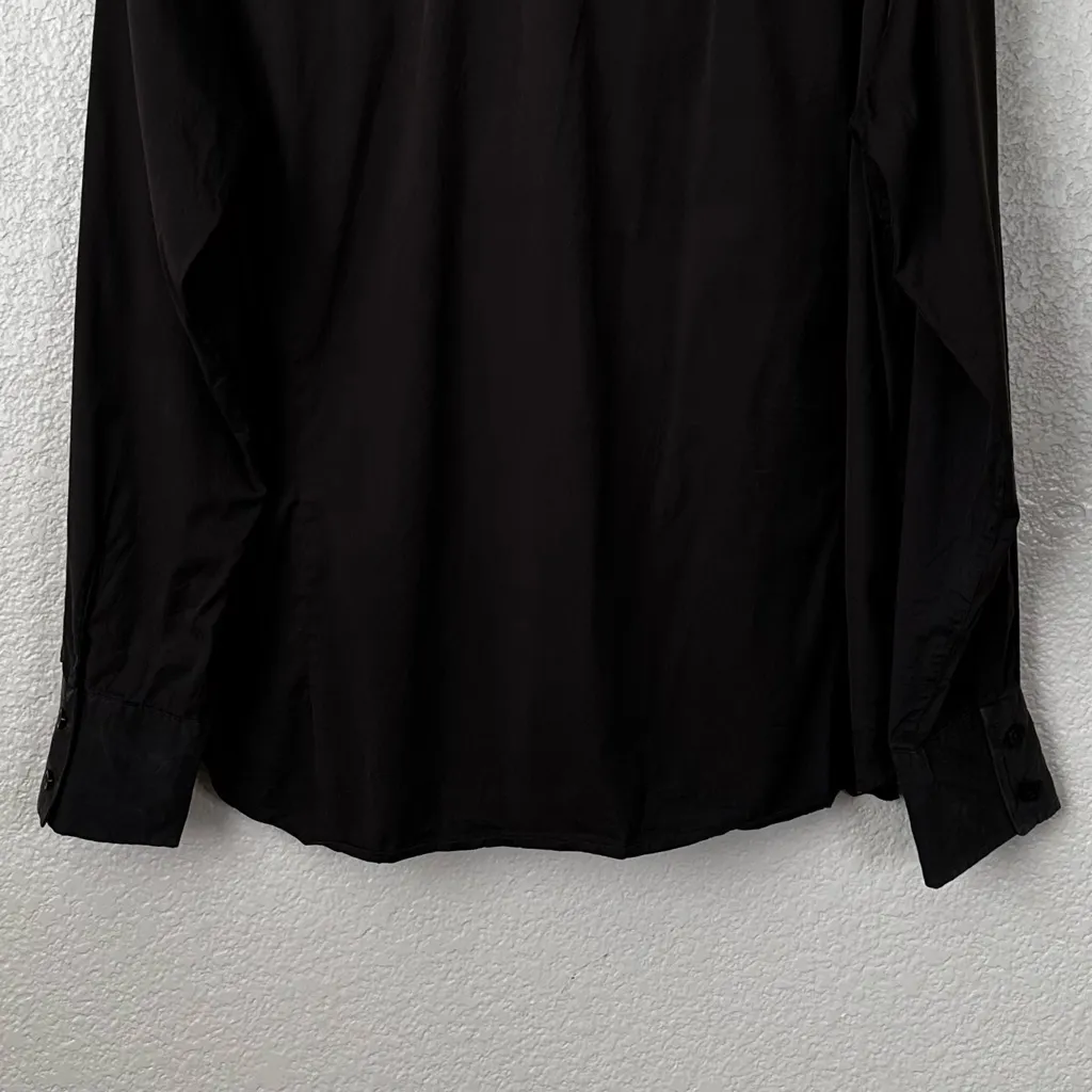 Mark Shale Cotton Blend Made in Italy Brown Button Down Women's Shirt, Size 16 - Image 7