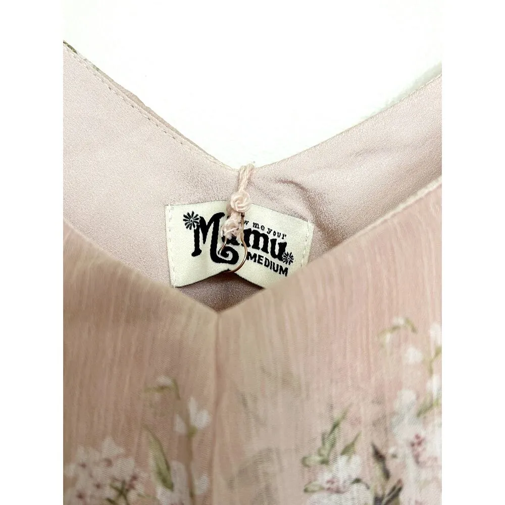 Show Me Your Mumu Renee Ruffle Maxi Dress in Blush Meadow Floral NWT - Image 5