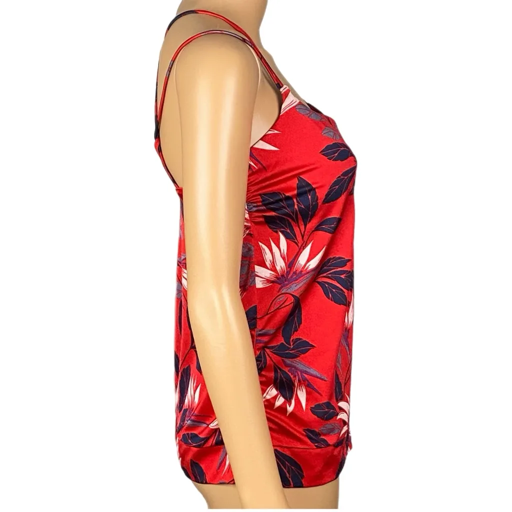 ATHLETA Aqualuxe Paradaiso Blousy Tankini Top radiant red Small NEW WITH TAGS - Image 7