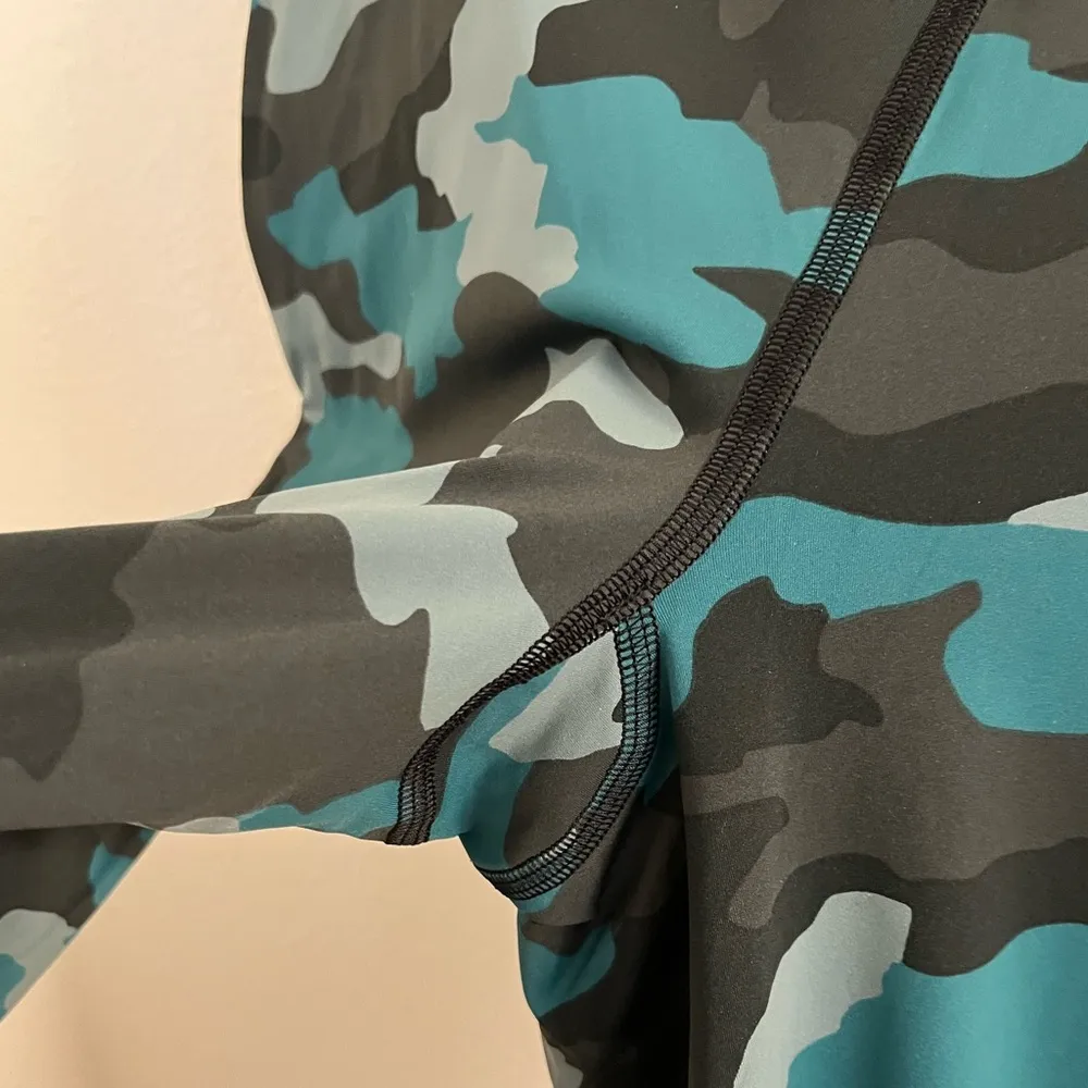 Lululemon Base Pace High-Rise Crop 23" Heritage 365 Camo Tidewater Teal Multi 6 - Image 9