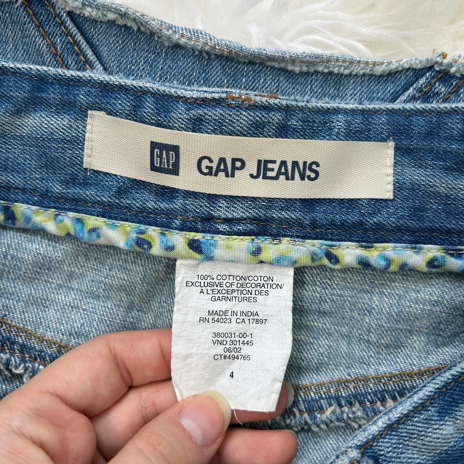 GAP Vintage Y2K Denim Skirt Womens Size 4 Mini Tweencore 2000s Preppy McBling - Image 11