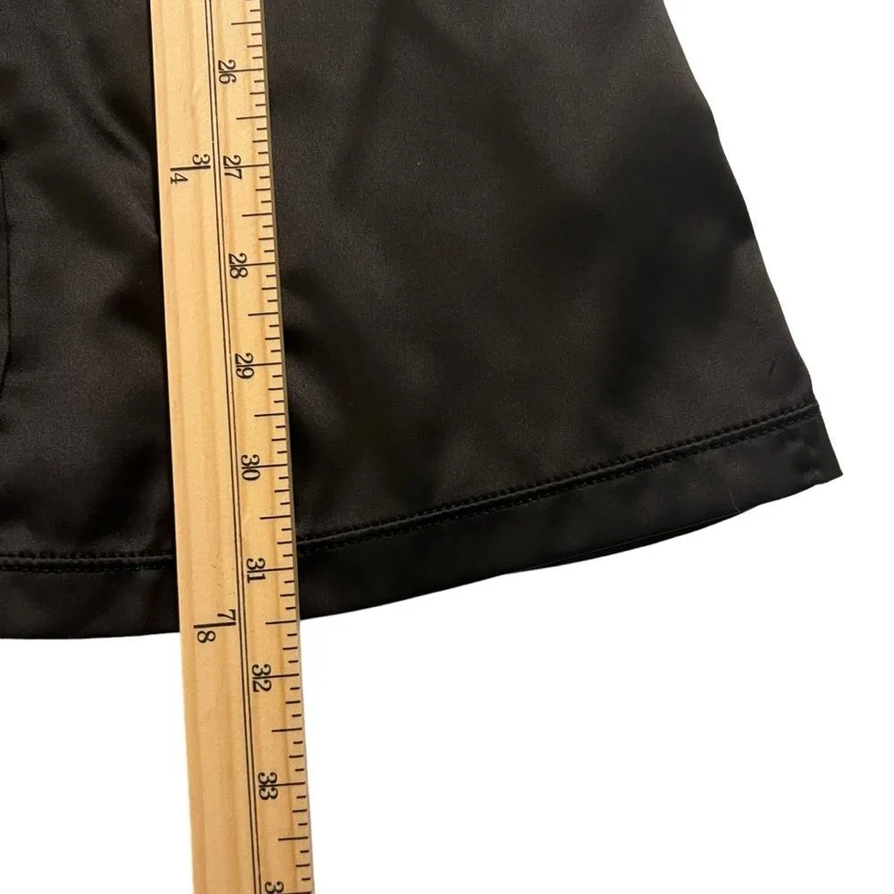 Urban Outfitters Womens Black Satin Slip Dress Size M HOCO Goth Fairy 90s - Image 8