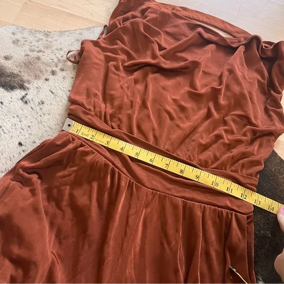 MAEVE NWT Cowneck Enchantment Jumpsuit in Copper Rust Orange Size XS‎ - Image 9