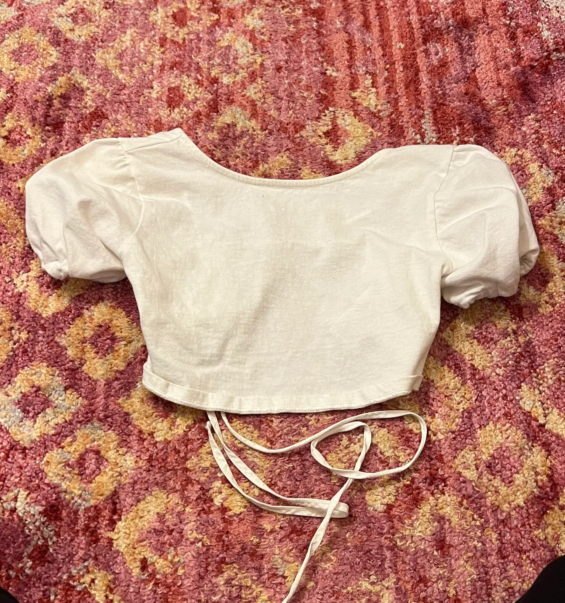 Amelia White Crop Top - Image 3