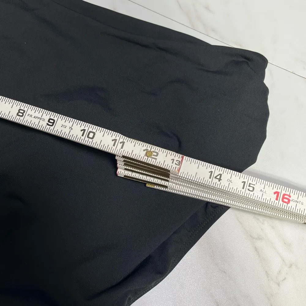 NWT Anne Cole Convertible High Waisted Fold Over Black swimsuit bottom size L - Image 8