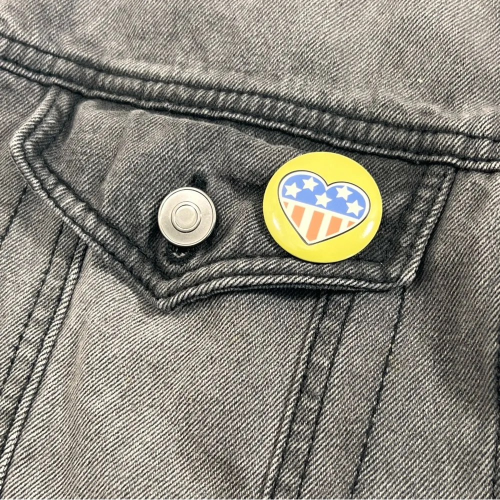 Junk Food DEF LEPPARD Patchwork Distressed Graphic Rock Band Jean Jacket Gray Size 1X - Image 5