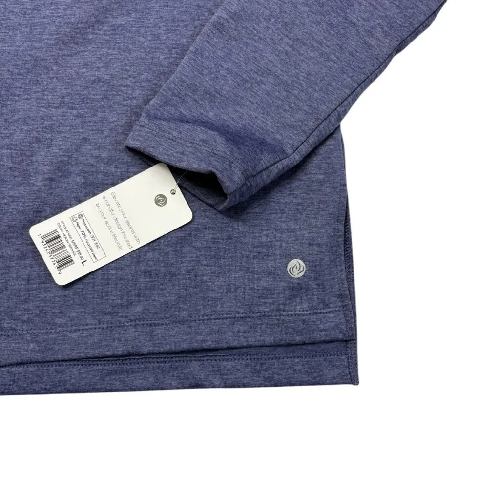 *New Apana Top Womens L Heron Heather Athletic Athleisure Yoga Sweatshirt - Image 5