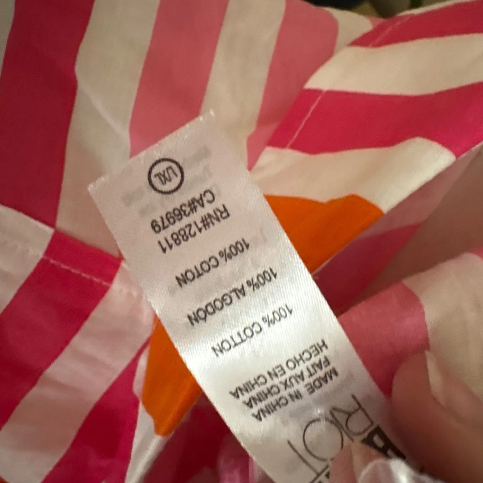 BEACH RIOT NWOT Alexa Top In Sunset Stripes Size Large / XL Cotton Oversized - Image 7