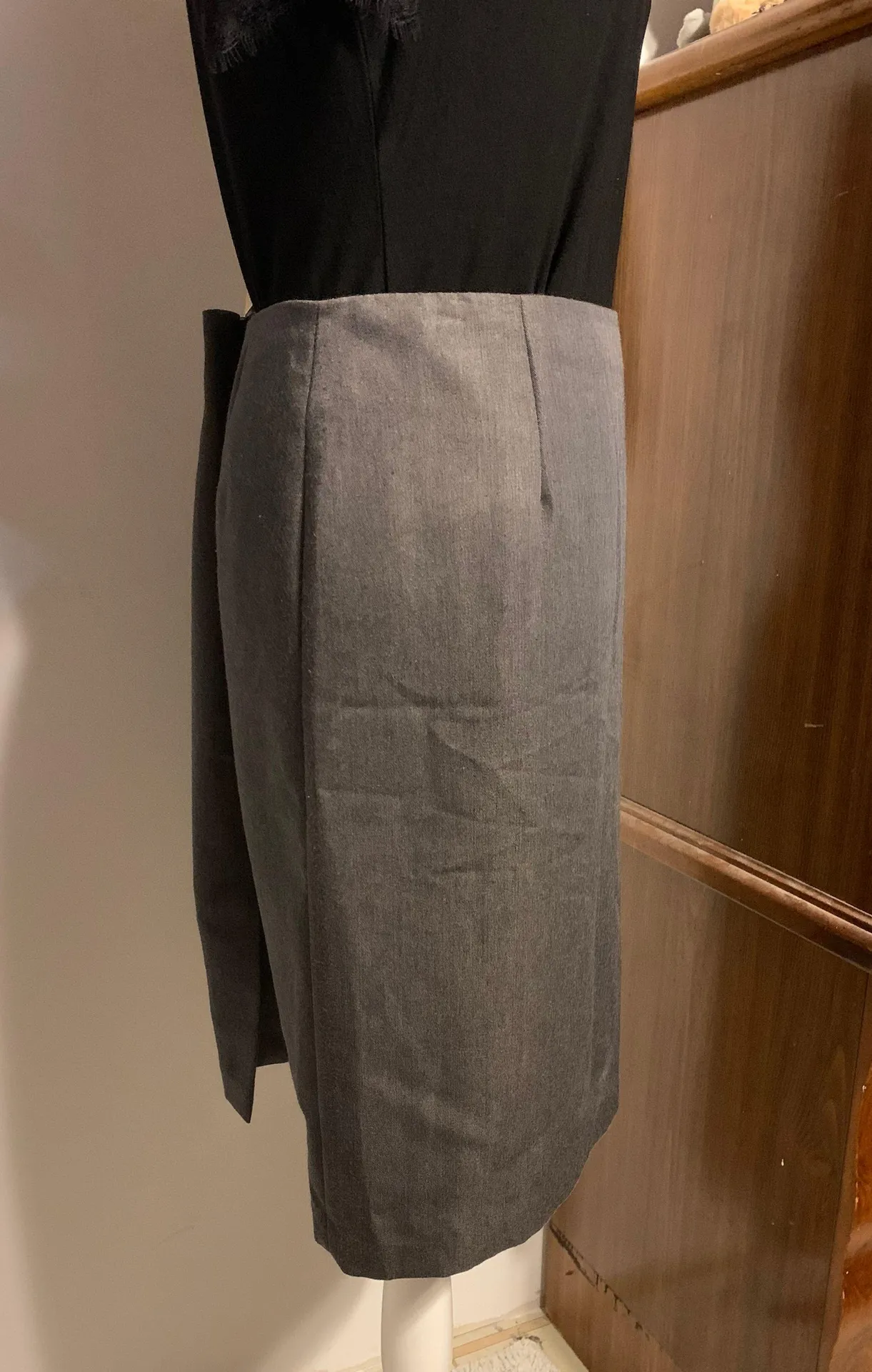Alia Gray Pencil Skirt Size 12 - Image 3