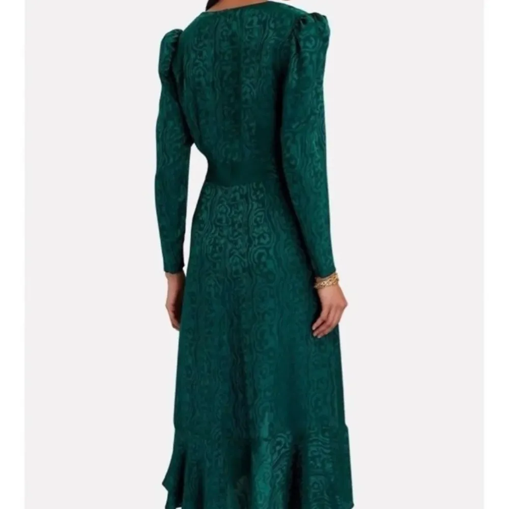 NWT Intermix Birdie deep Green midi Dress - Image 2