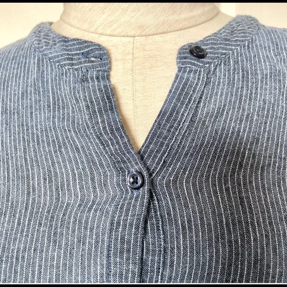 Rails Juliette Salem stripe blue linen mini dress - Image 5