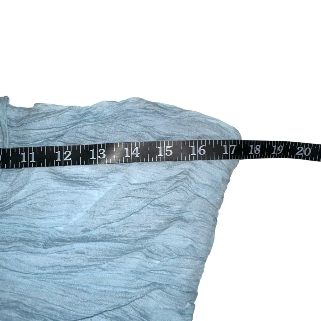 NWOT Selfie Leslie Asiah Halter Light Blue Tiered Maxi Dress MEDIUM in Ice Blue - Image 7