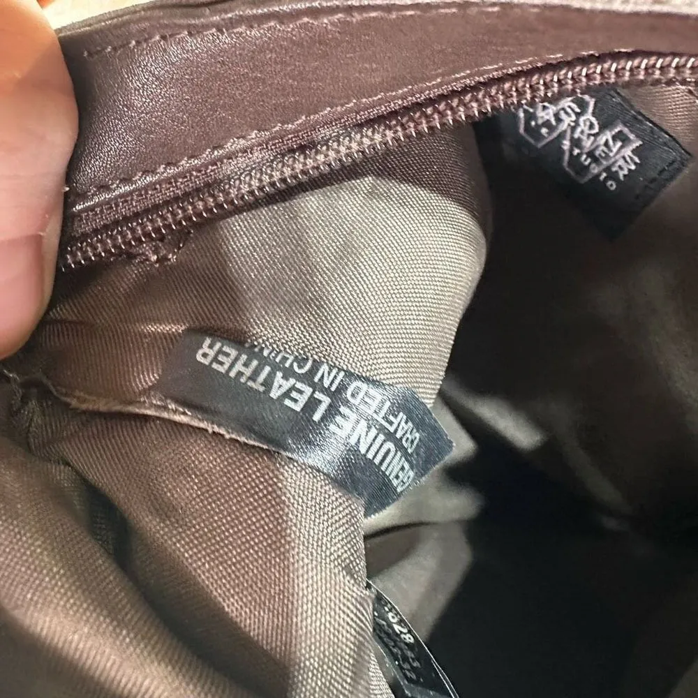 Vintage 90s Wilsons Leather Crossbody Bag‎ Brown - Image 7