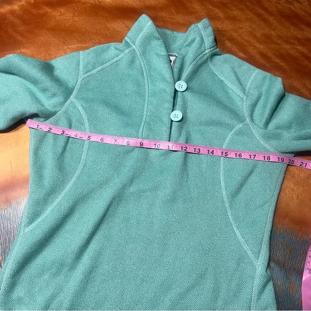 The North Face Crescent Ridge Fleece Pullover jacket seafoam Green medium - Image 9