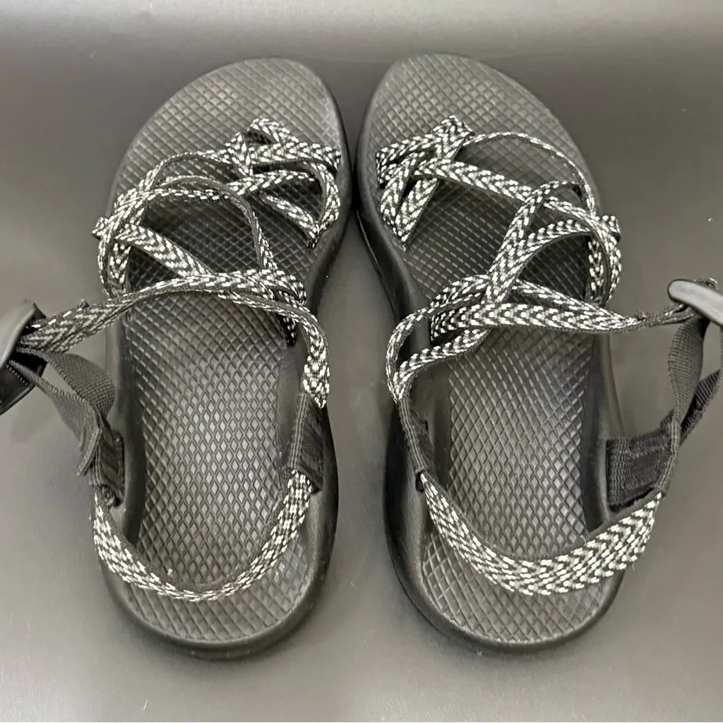 CHACO ZX/2 Classic Black/White Dual Straps Hiking Outdoor Women’s Sandals Size 7 - Image 5