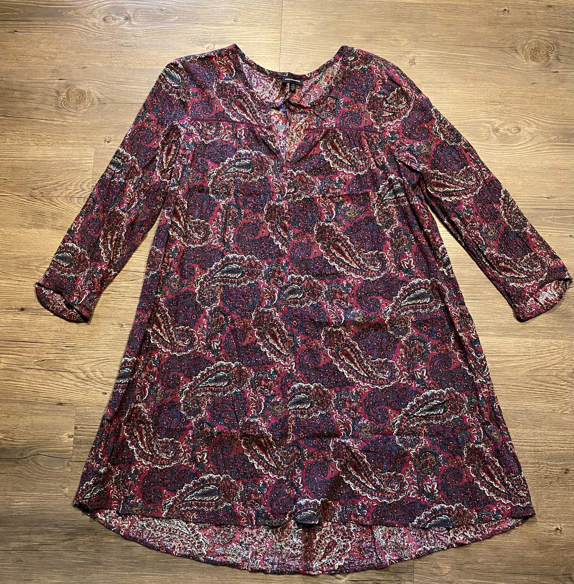 Paisley Peasant Dress - Image 1