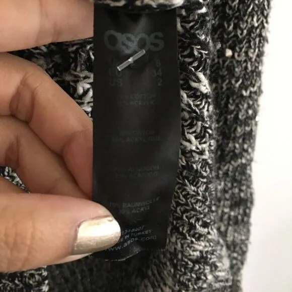 ASOS‎ oversized crewneck sweater size 2 Tweed - Image 3