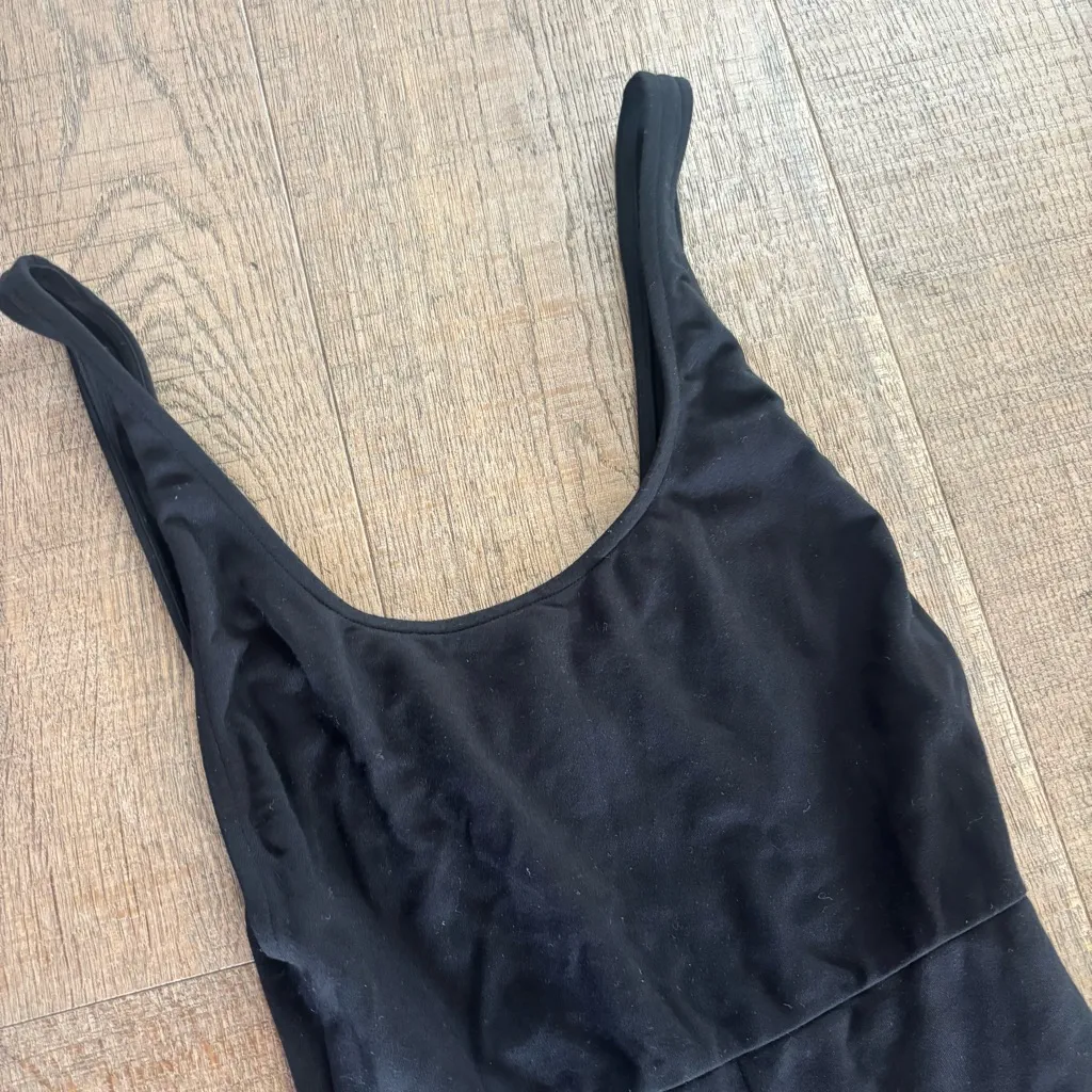 LPA  black sleeveless catsuit onesie - Image 4