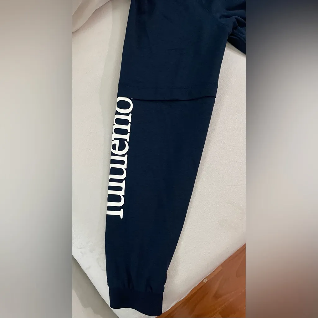 Lululemon NWT Layered Long Sleeve T Shirts Tennis Club Graphic Top Navy White 10 - Image 12