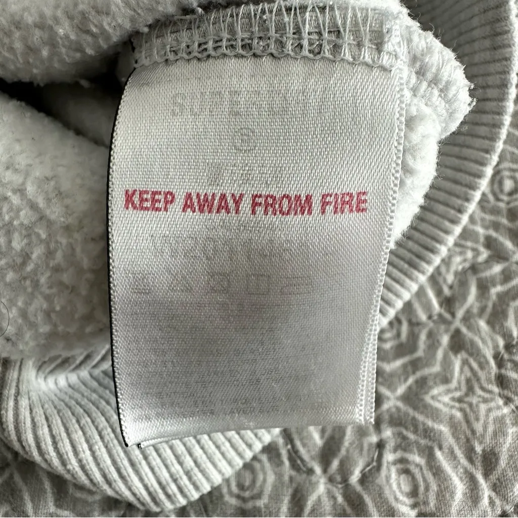 Superdry Vintage Cooper Classic Gray Hoodie Sweatshirt Red Logo Women’s Size 6 - Image 12