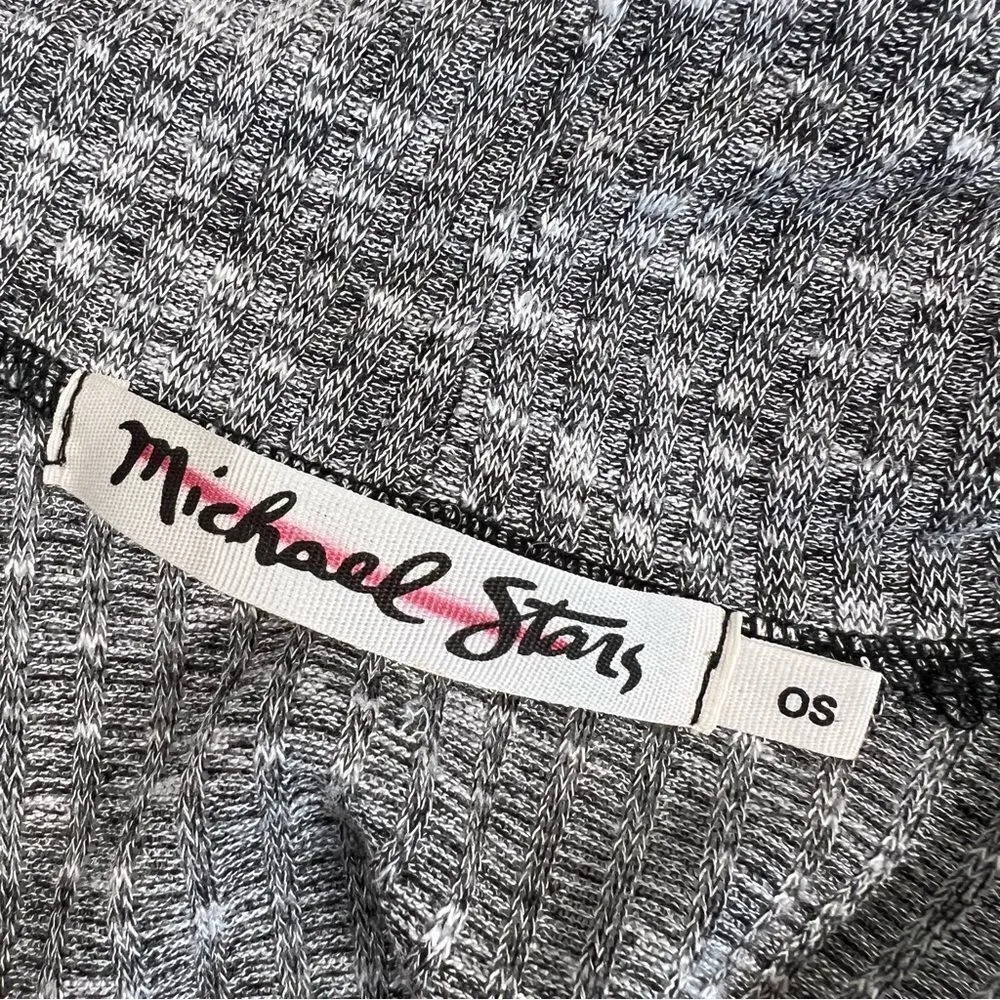 Michael Stars Draped Cowl Neck Ribbed Knit Top - Image 4