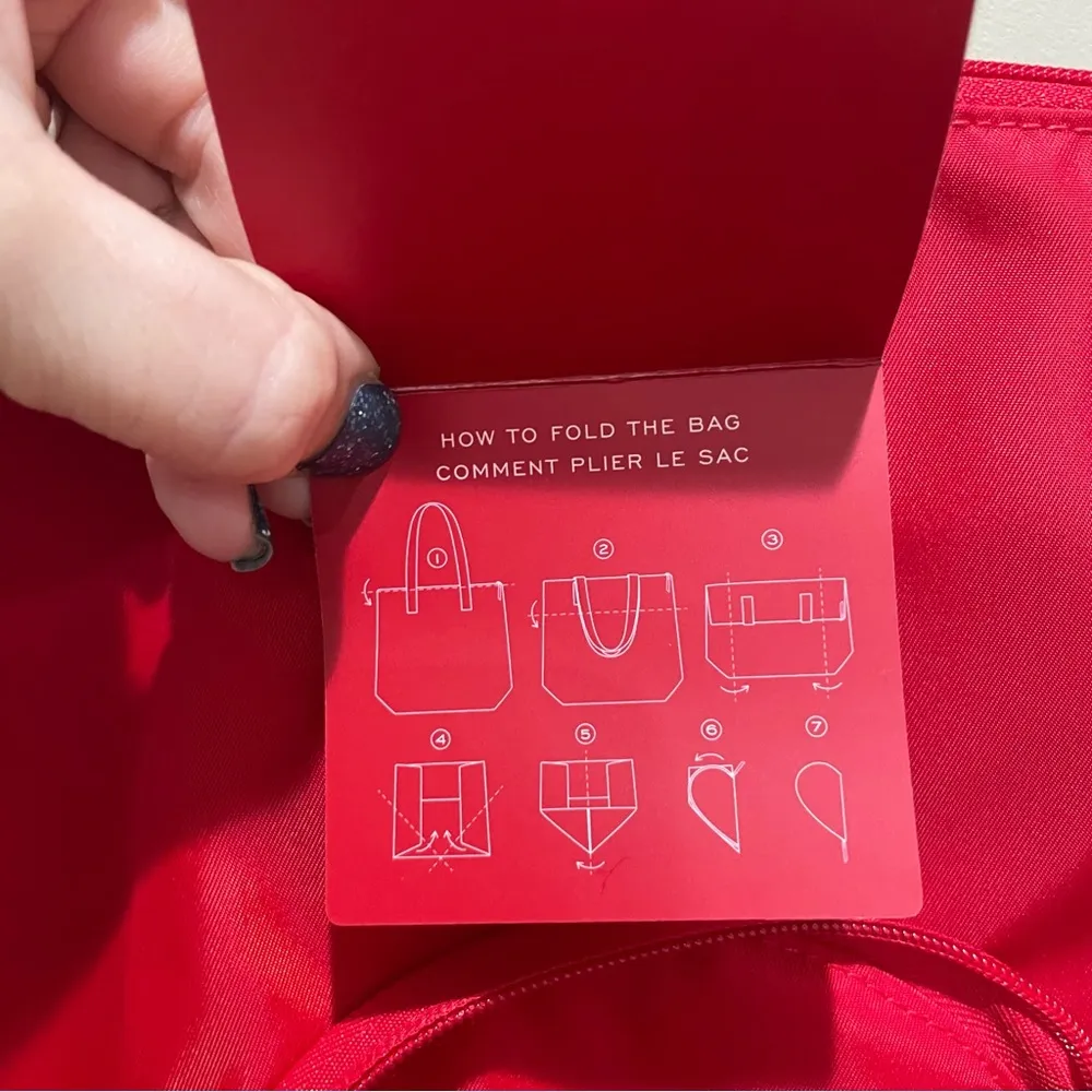 Victoria's Secret V-Day Red Heart Packable Travel Tote Bag NWT - Image 10