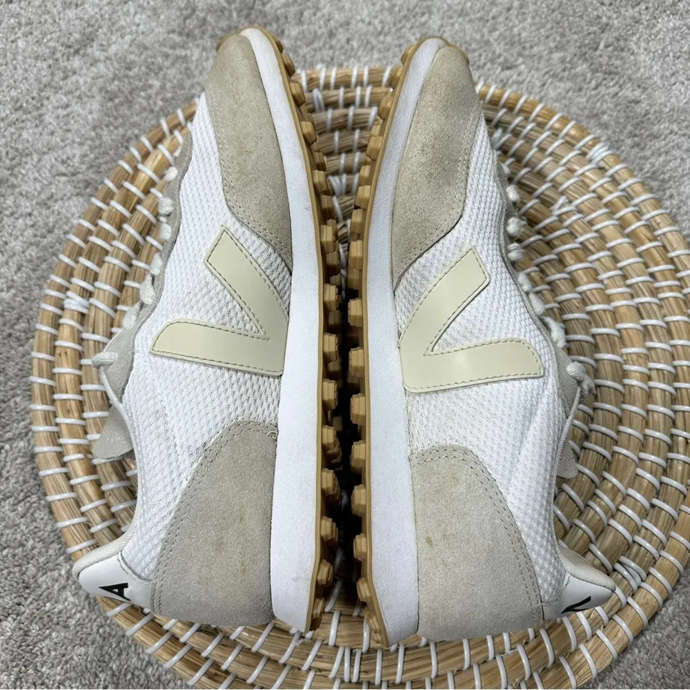 Veja Women’s Rio Branco Alveomesh White Pierre Natural Shoes Sneakers Size 9 - Image 7