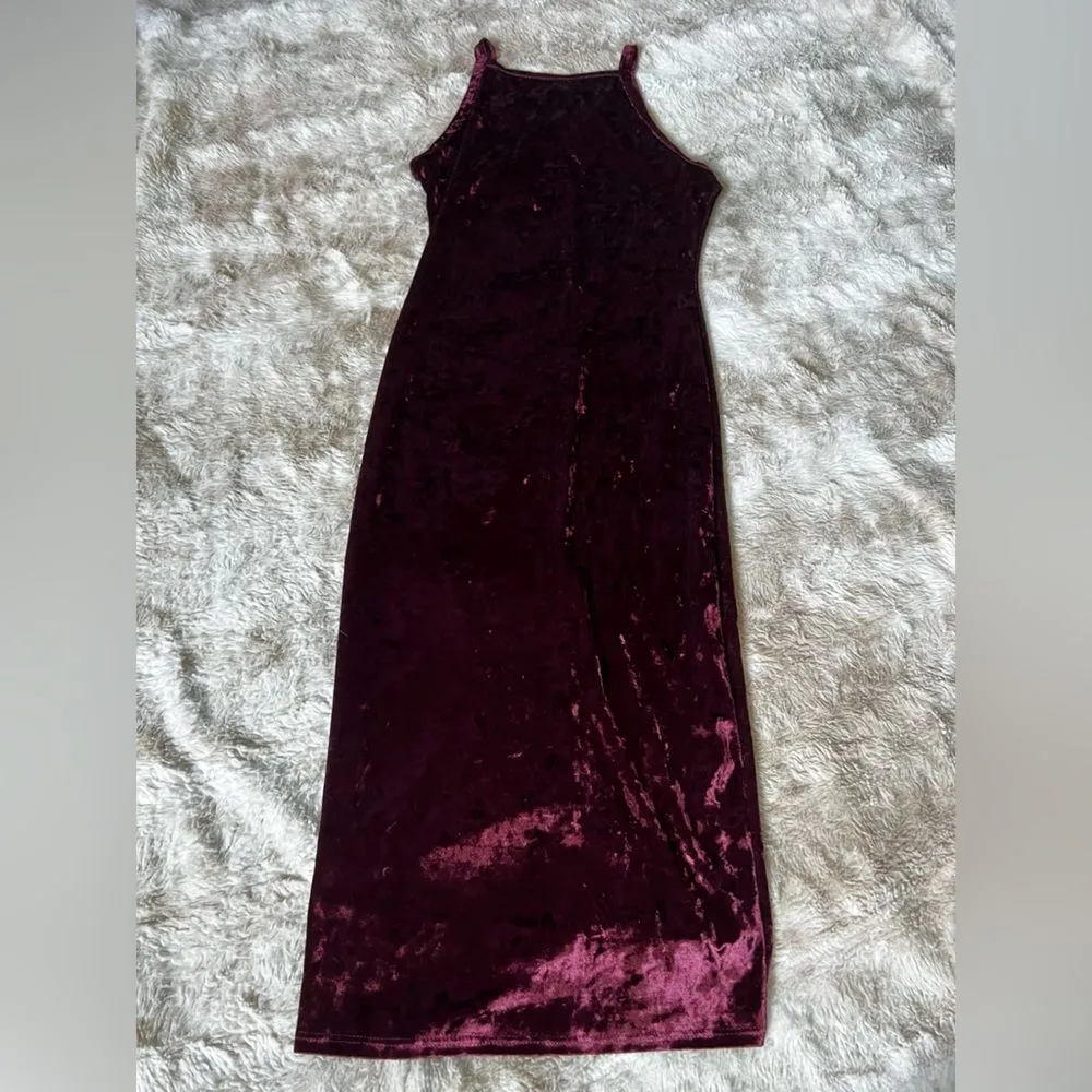 Joe‎ & Elle Crushed Velvet Body Con Dress Red Size M - Image 2