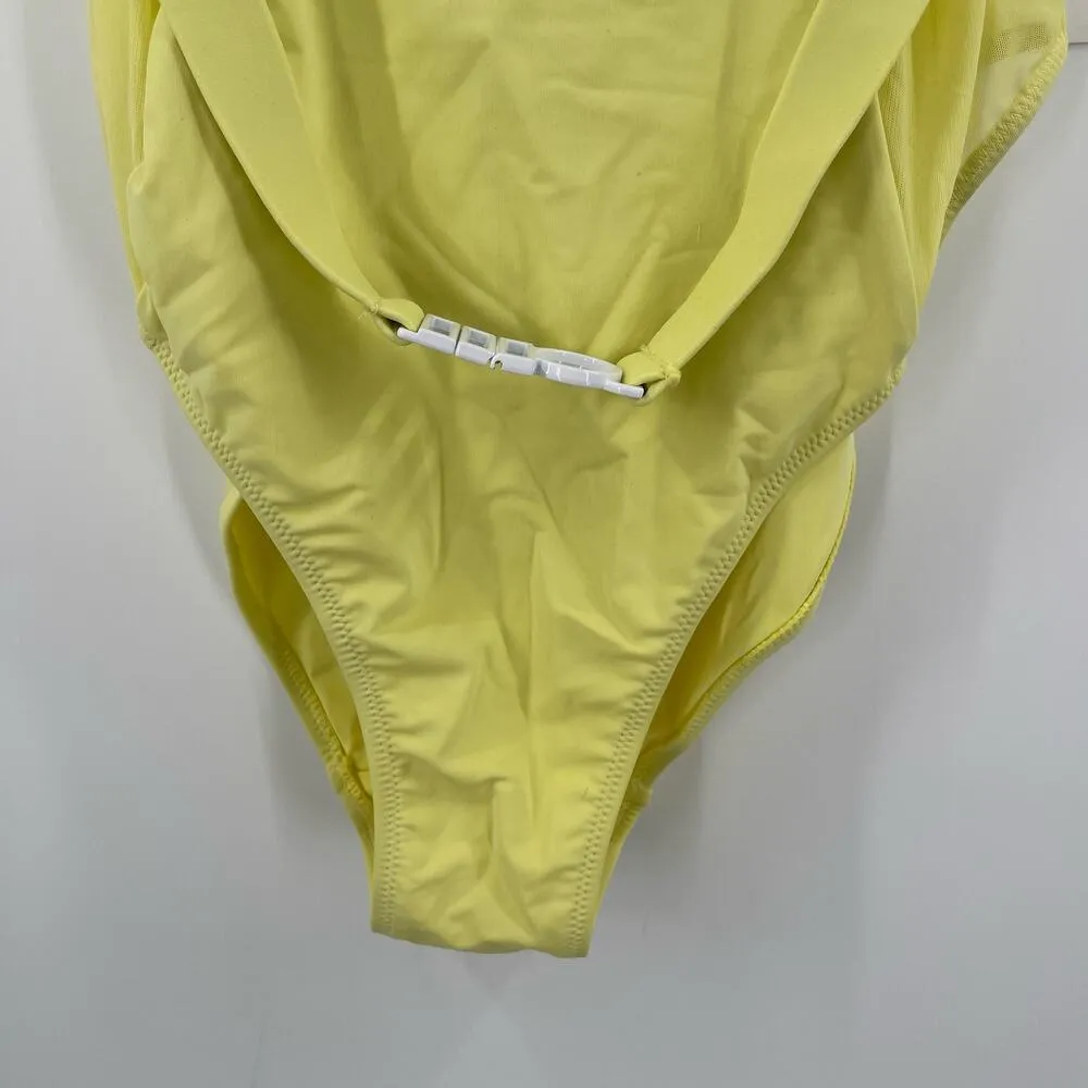 SOLID & STRIPED Swimsuit Size Large One Piece NWT The Spencer Banana Mesh Swim - Image 11