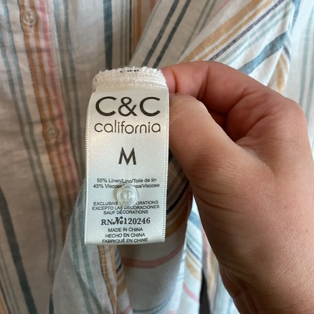 Rails Linen stripe button down NWT - Image 5