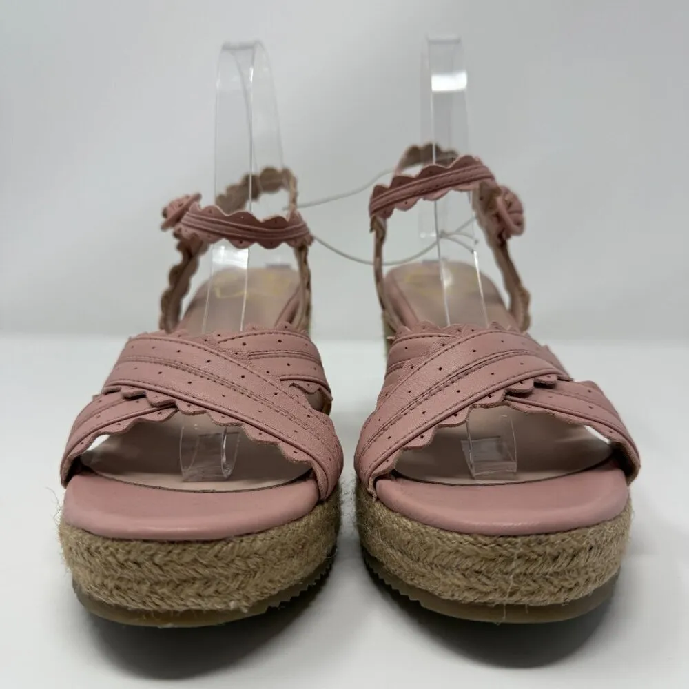 Ted Baker London Taymie Espadrille Wedge Sandals Women's 40 US 9.5 Pink NWOB - Image 3