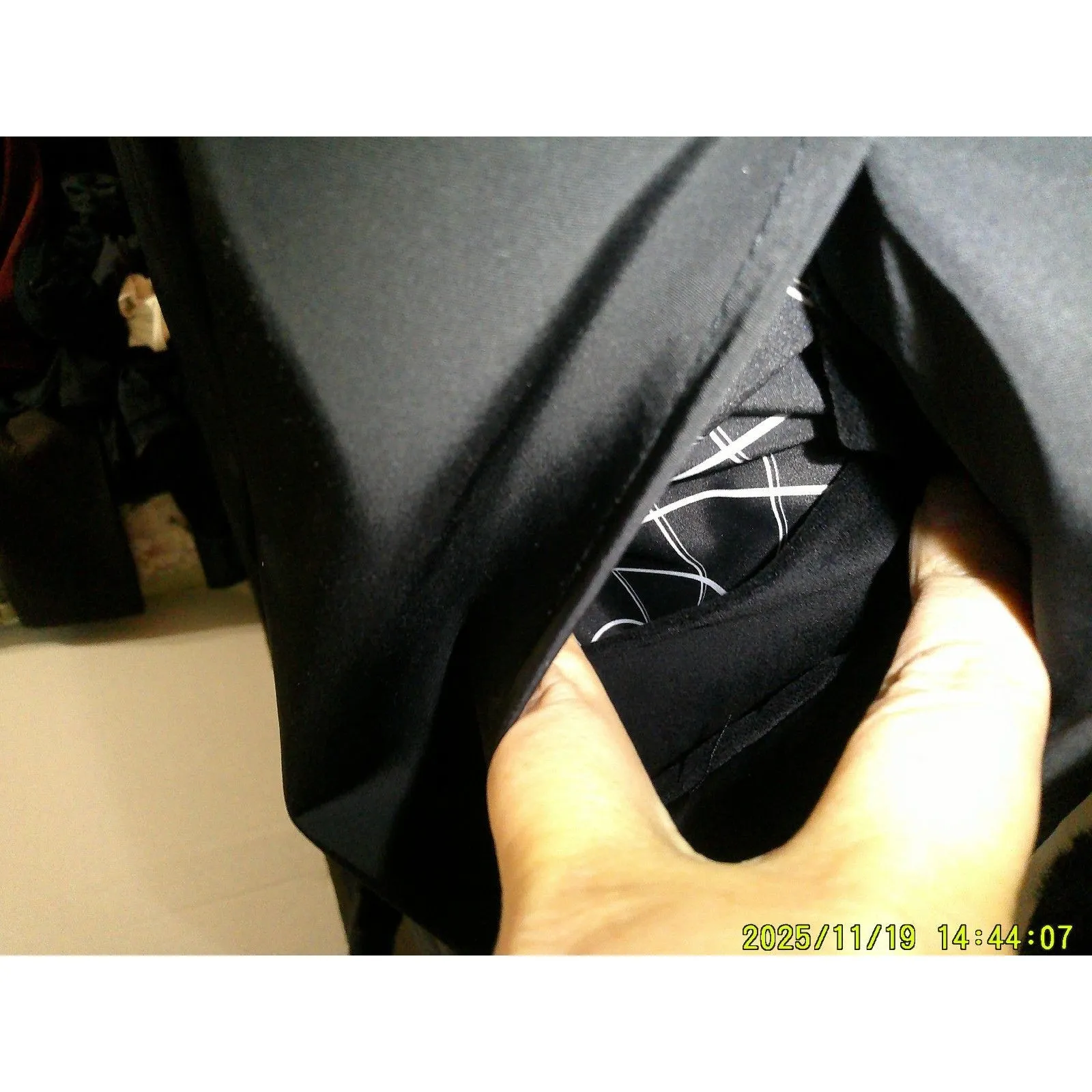 NWT $595 Jane Post M Womens Pile Lined Storm Coat Black Hood Faux Fur New Long Size M - Image 11