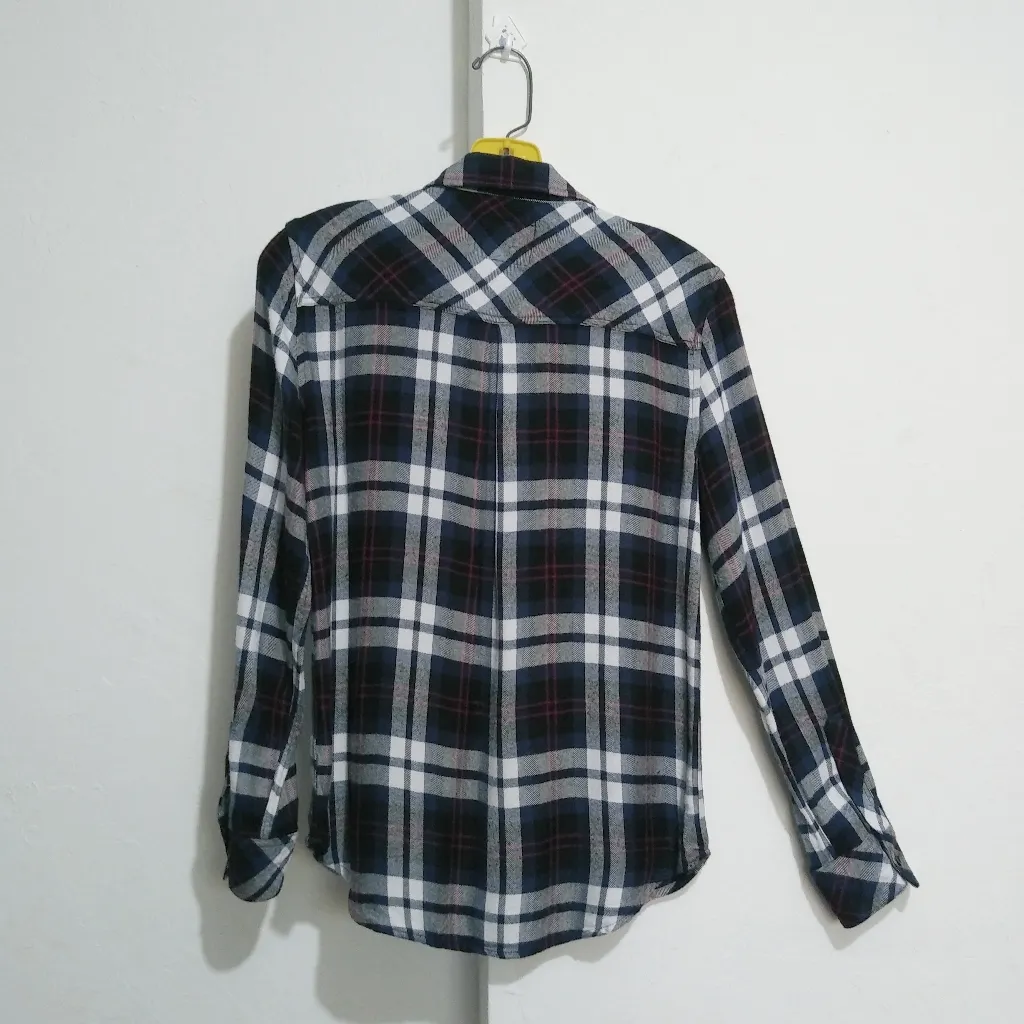 Rails Plaid shirt hunter Navy Magenta White
Size X - Image 4