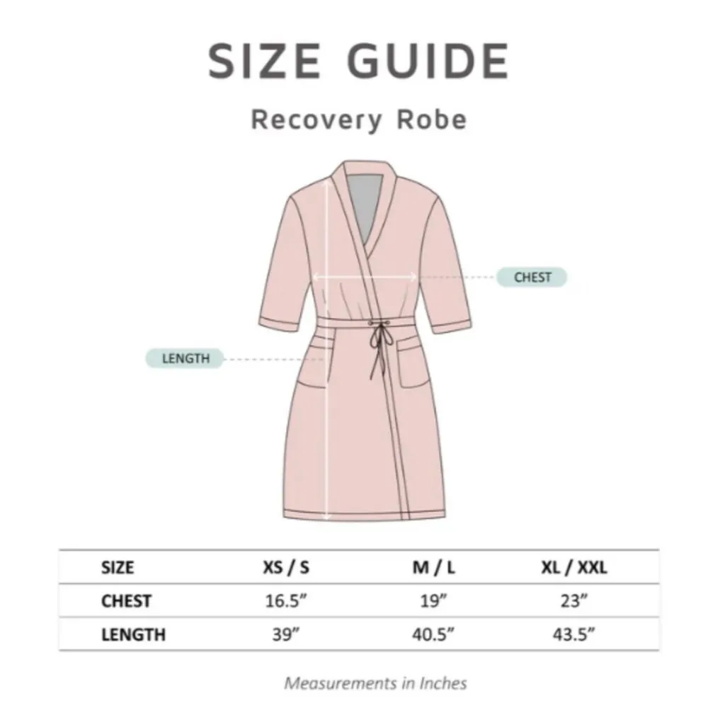 Gownies Nina post surgery recovery robe size small Pink - Image 6