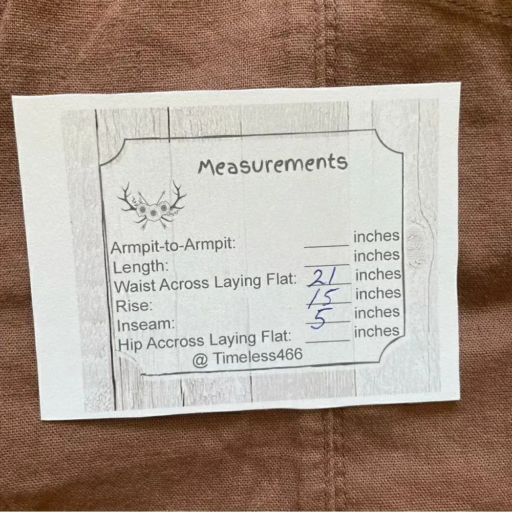 Old Navy High-Waisted Linen-Blend Shorts for Women Palm Dessert Sz XL - Image 9