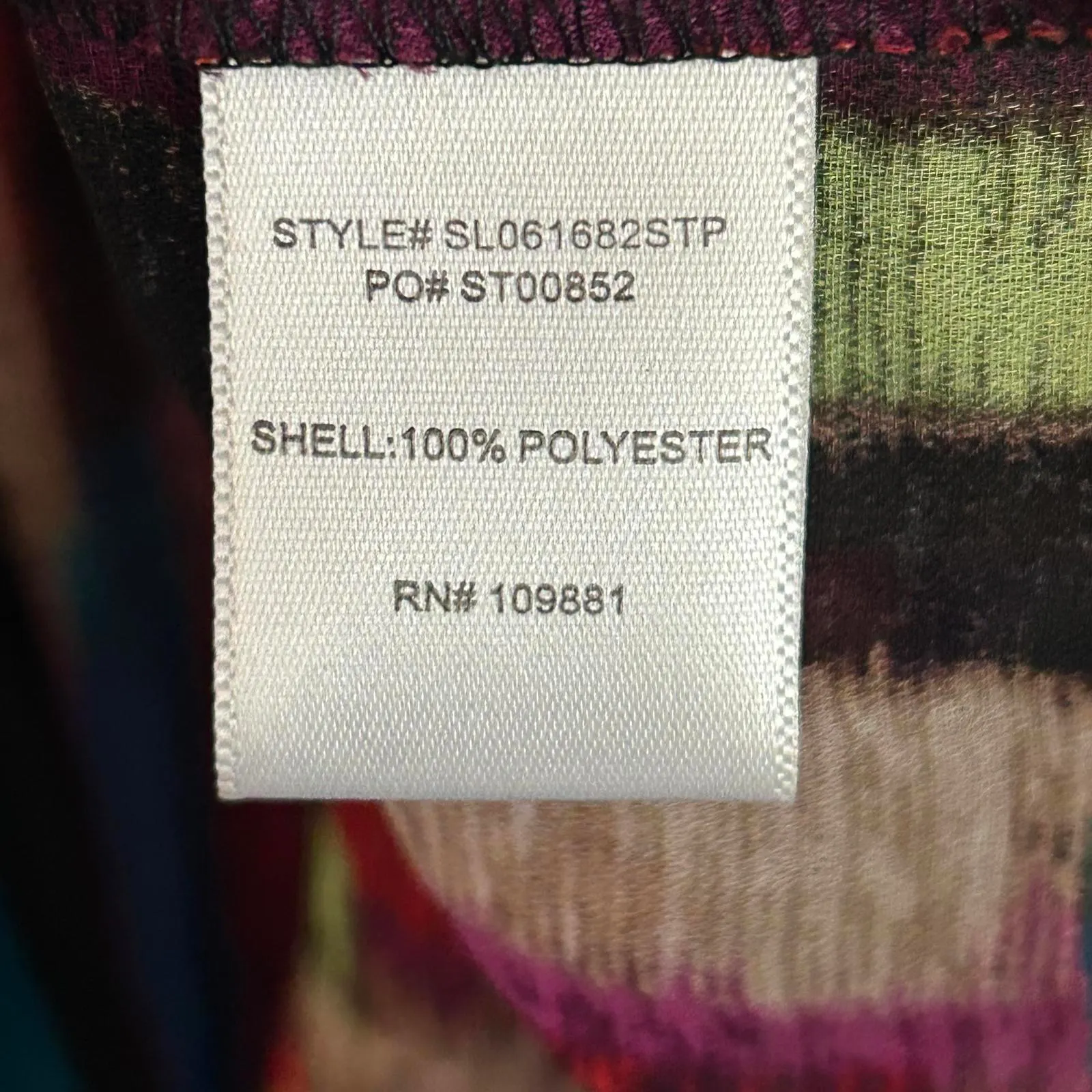 Sunny Leigh Women's Multicolor Striped Top Size PXL Bohemian - Image 6